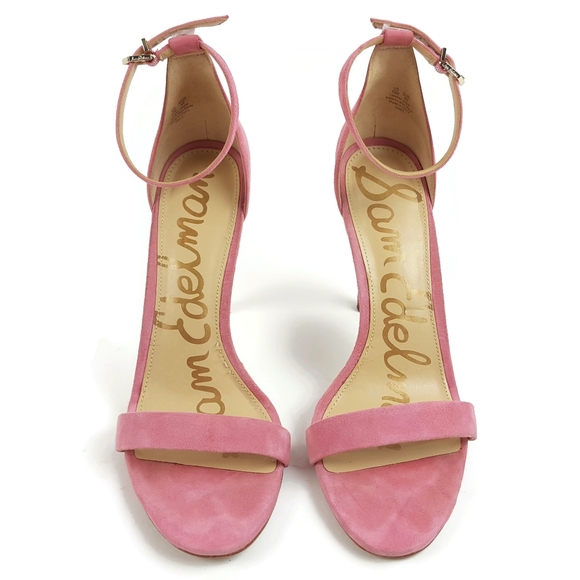 Sam Edelman Amee Ankle Strap Suede Heels - Picture 2 of 8